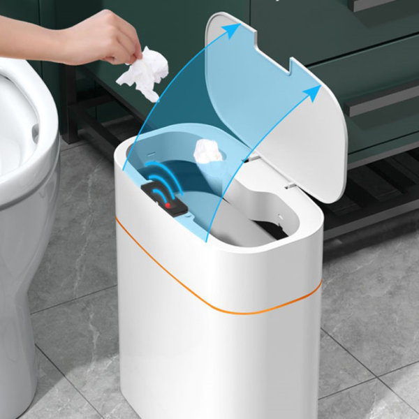 Smart Trash Can with Lid - Image 2